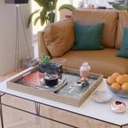 Red Moon Deer Pair Serving Tray Gallery Image 2