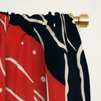 Red Moon Deer Pair Window Curtain Gallery Image 2