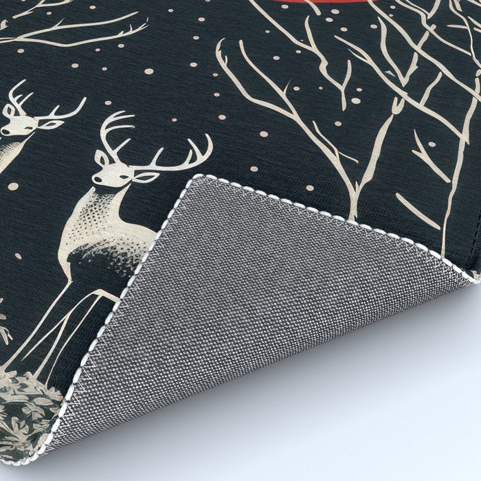 Red Moon Deer Pair Rug Gallery Image 4