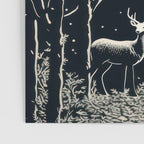 Red Moon Deer Pair Poster Gallery Image 3