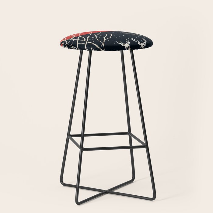 Red Moon Deer Pair Stool Gallery Image 1