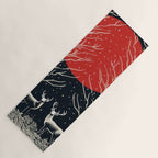 Red Moon Deer Pair Yoga Mat Gallery Image 1