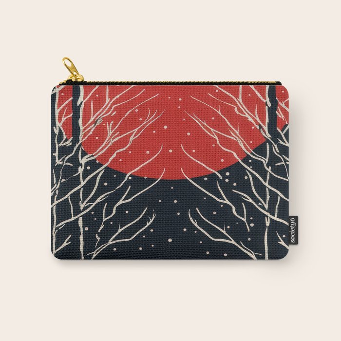 Red Moon Deer Pair Carry All Pouch Gallery Image 1