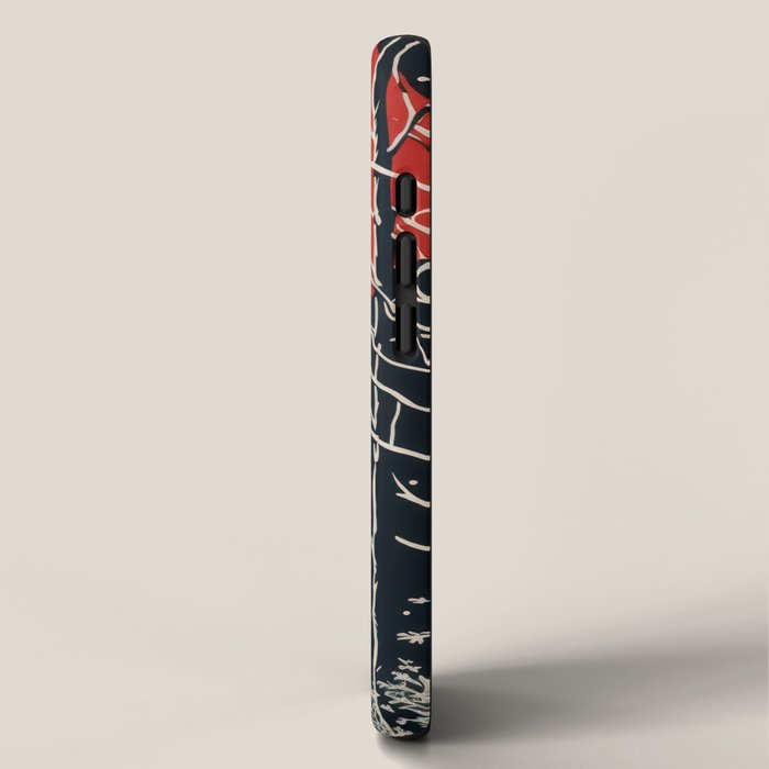 Red Moon Deer Pair iPhone Case Gallery Image 2