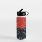 Red Moon Deer Pair Water Bottle Gallery Image 1
