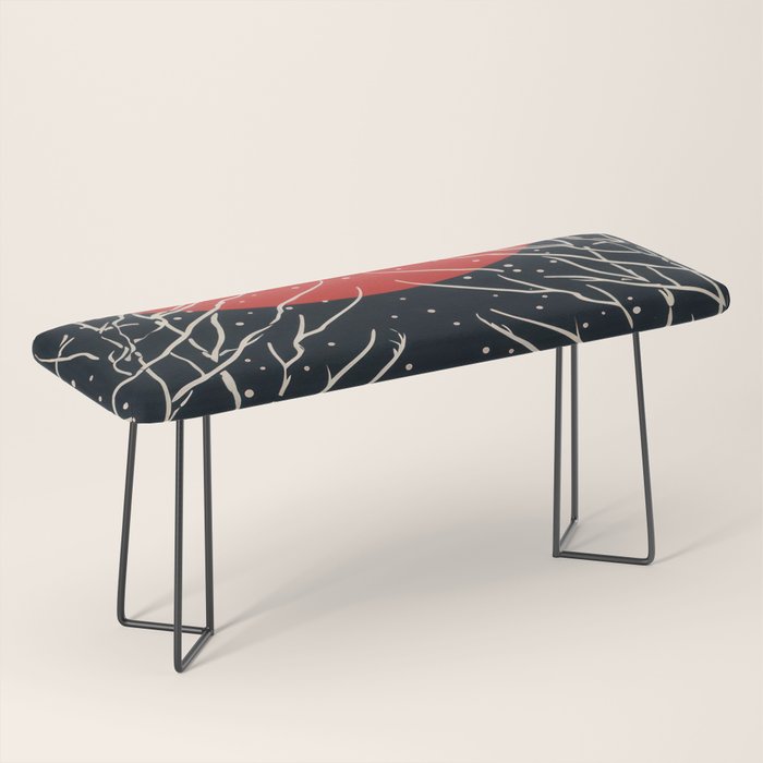 Red Moon Deer Pair Bench Gallery Image 1