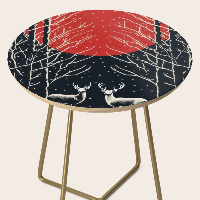 Red Moon Deer Pair Side Table Gallery Image 2
