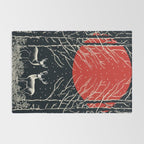 Red Moon Deer Pair Rug Gallery Image 2