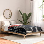 Red Moon Deer Pair Comforter Gallery Image 2