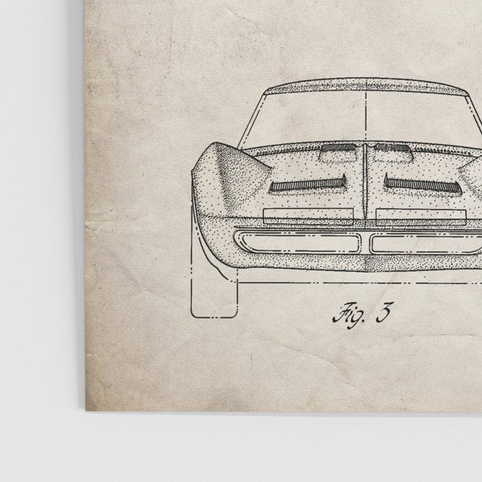Classic Car Patent - American Car Art - Antique Poster Gallery Image 3