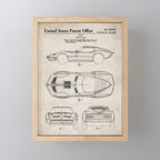 Classic Car Patent - American Car Art - Antique Mini Art Print Gallery Image 1