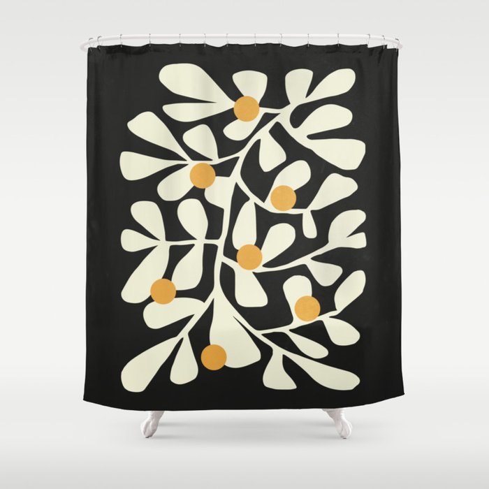 Summer Bloom: Matisse Night Edition Shower Curtain Gallery Image 1