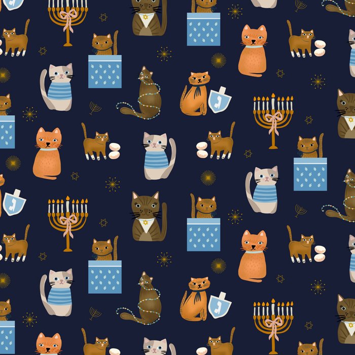 Hanukkah Cats Coffee Mug Gallery Image 2