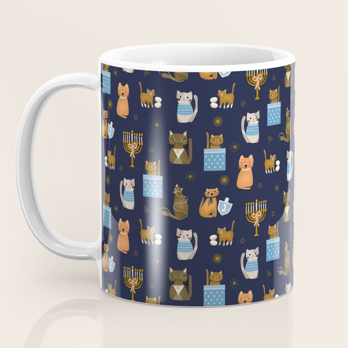 Hanukkah Cats Coffee Mug Gallery Image 3