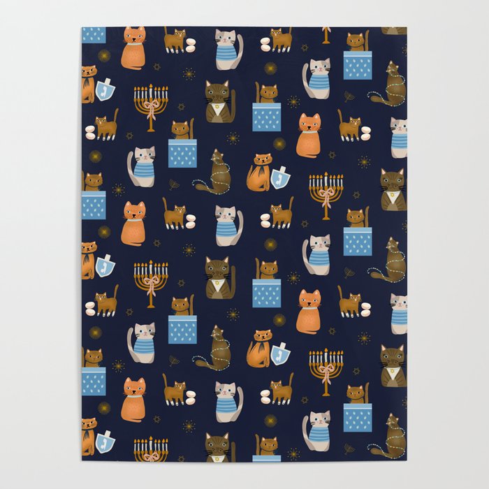 Hanukkah Cats Poster Gallery Image 4