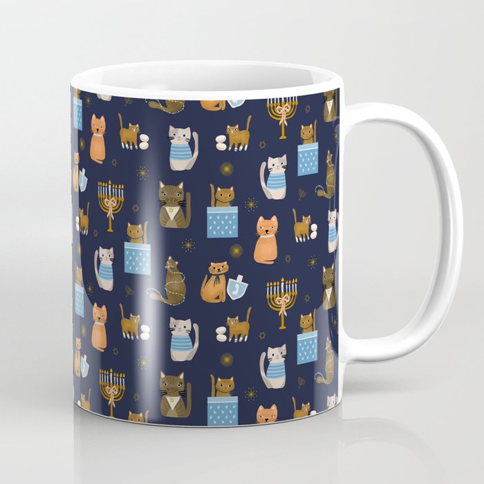 Hanukkah Cats Coffee Mug Gallery Image 1