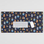 Hanukkah Cats Desk Mat Gallery Image 1