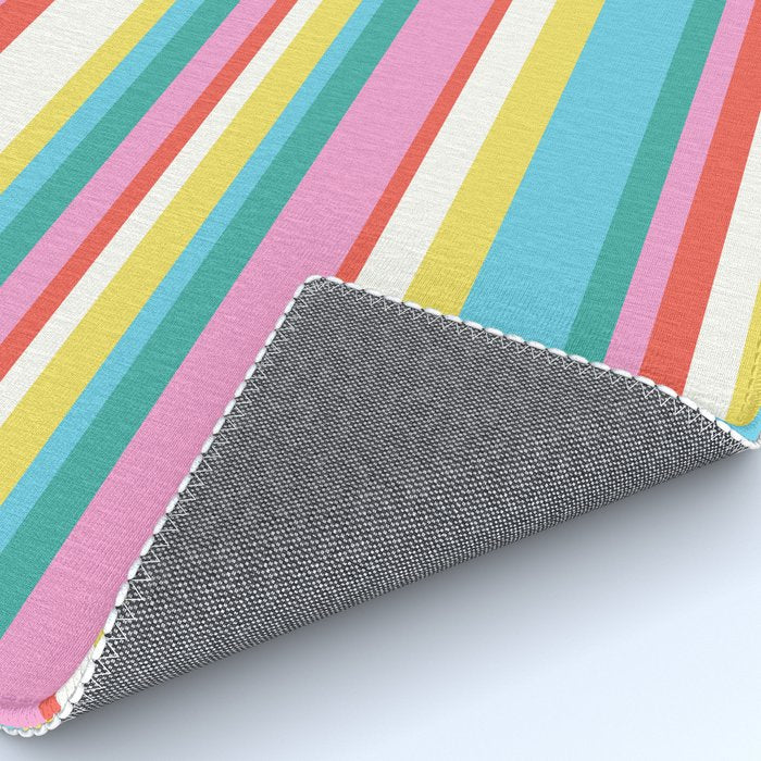 Classic Stripes II - 60s Candy Rainbow Rug Gallery Image 4