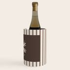 Snowflake Brown Striped Wine Chiller Gallery Image 3