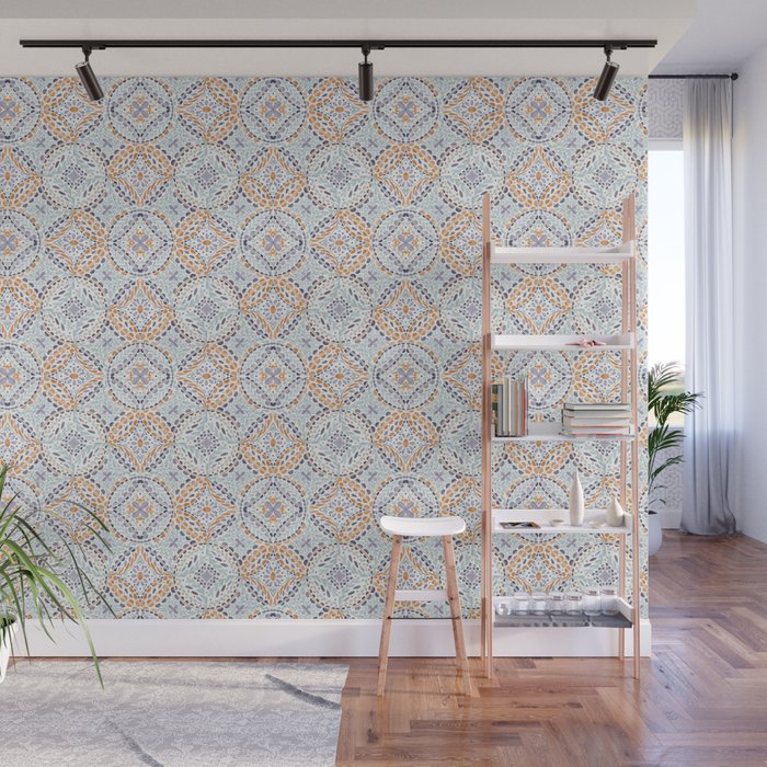 Artsy Leaf Symphony Wall Mural Gallery Image 1