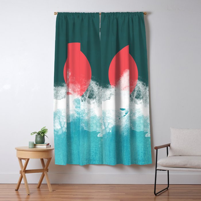 Where sea and sky collide Window Curtain Gallery Image 5