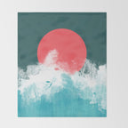 Where sea and sky collide Throw Blanket Gallery Image 2