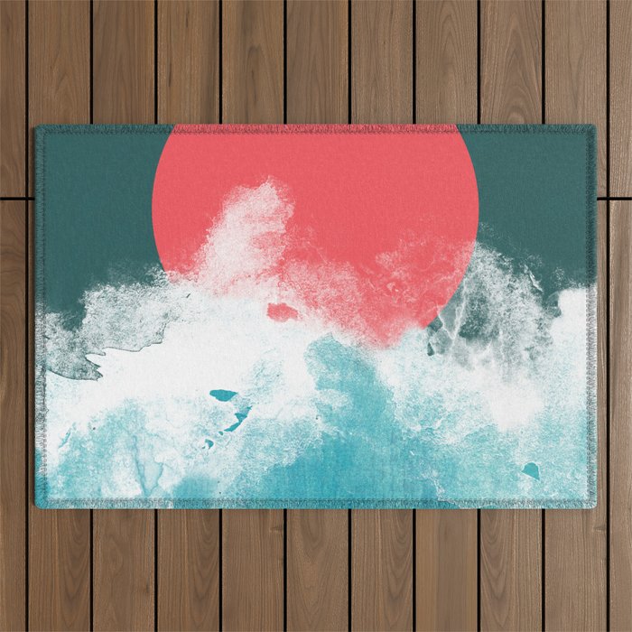 Where sea and sky collide Outdoor Rug Gallery Image 1