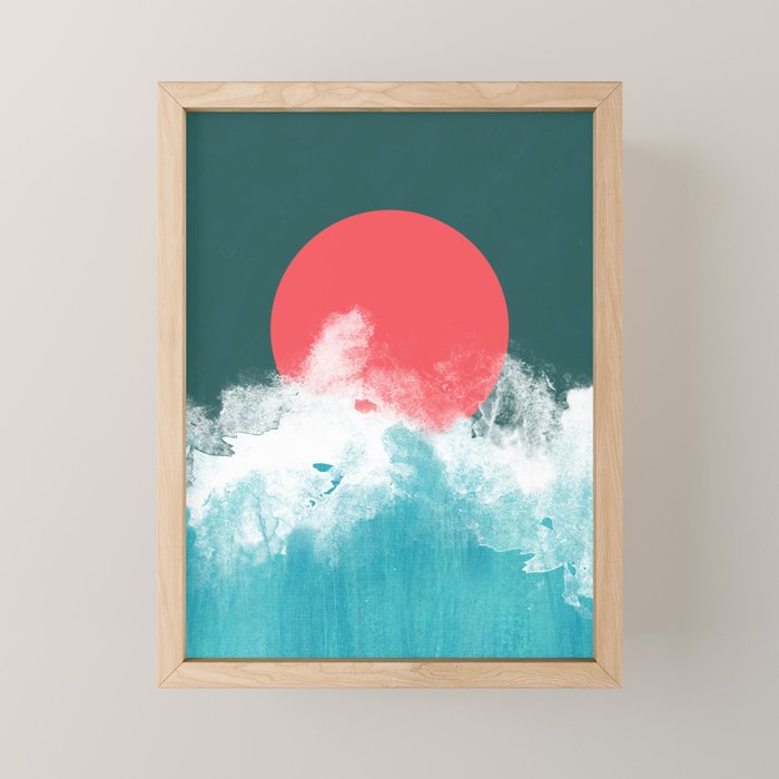 Where sea and sky collide Mini Art Print Gallery Image 1