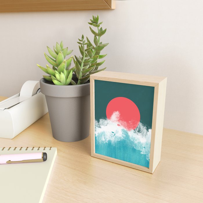 Where sea and sky collide Mini Art Print Gallery Image 2