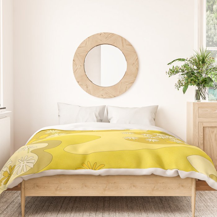 Yellow Garden Duvet Cover Gallery Image 3