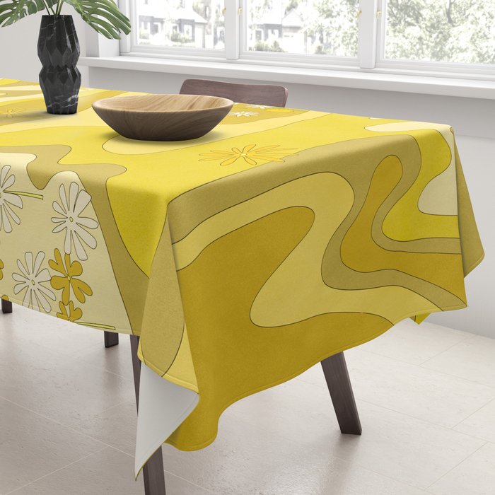 Yellow Garden Tablecloth Gallery Image 3