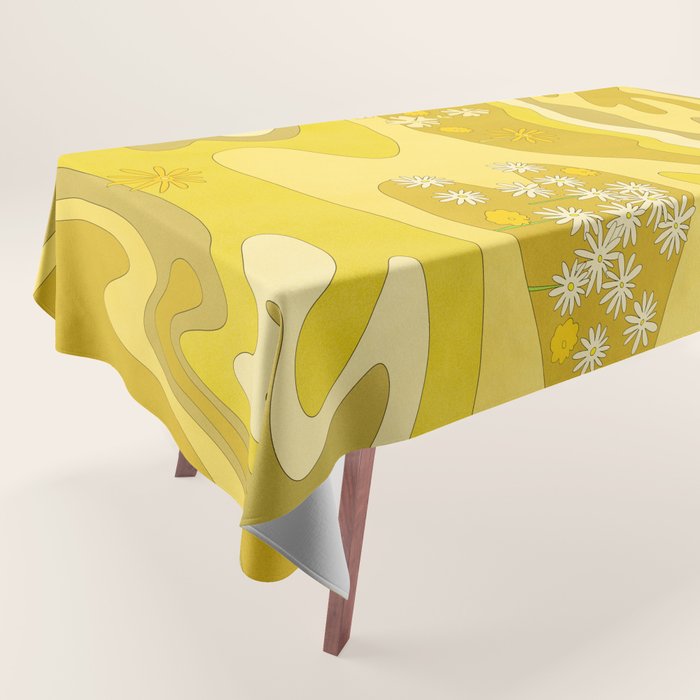 Yellow Garden Tablecloth Gallery Image 1