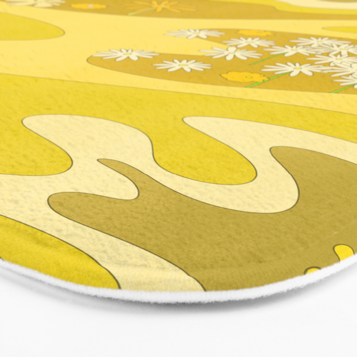Yellow Garden Bath Mat Gallery Image 3