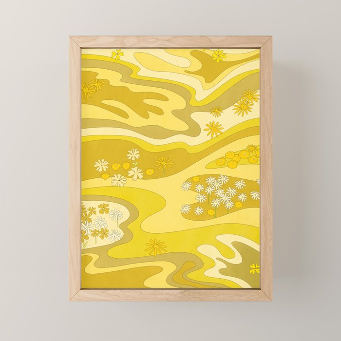Yellow Garden Mini Art Print Gallery Image 1