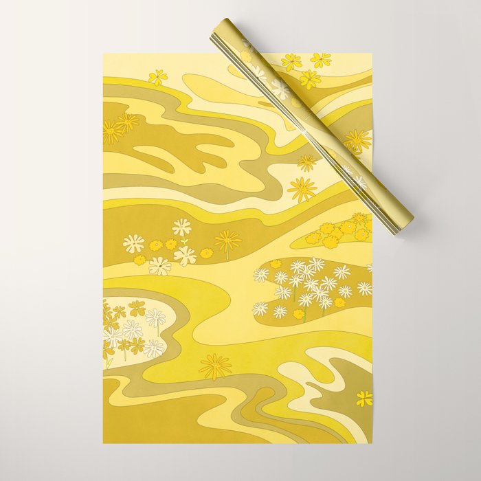 Yellow Garden Wrapping Paper Gallery Image 1