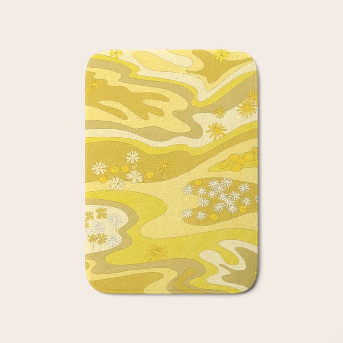 Yellow Garden Bath Mat Gallery Image 1