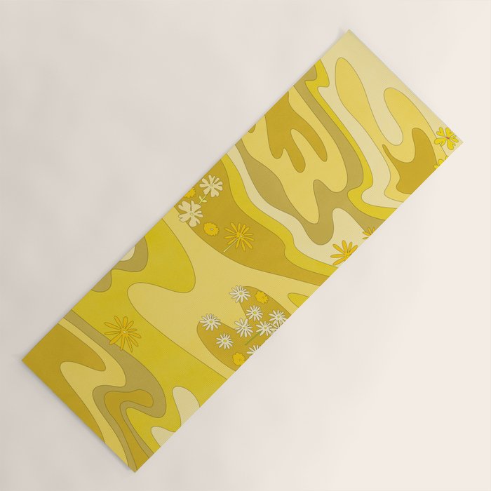 Yellow Garden Yoga Mat Gallery Image 1