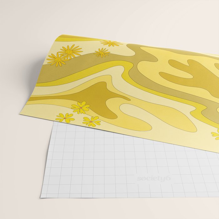 Yellow Garden Wrapping Paper Gallery Image 2