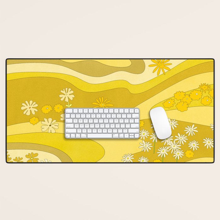 Yellow Garden Desk Mat Gallery Image 1
