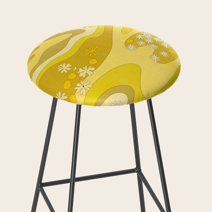 Yellow Garden Stool Gallery Image 2