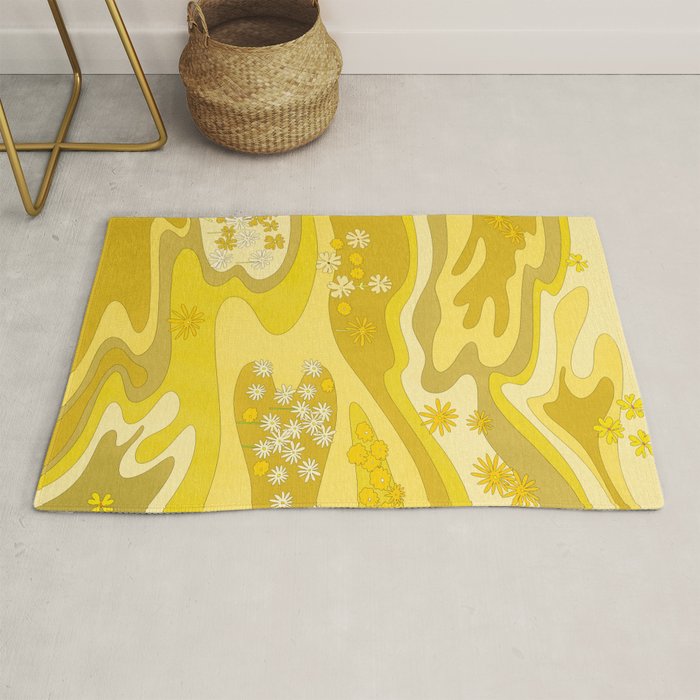 Yellow Garden Rug Gallery Image 1