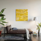 Yellow Garden Wood Wall Art Gallery Image 2