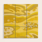 Yellow Garden Wood Wall Art Gallery Image 1