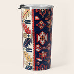 Genje Central Caucasus Rug Print Travel Mug Gallery Image 3