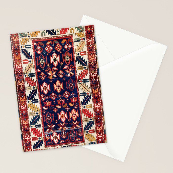 Genje Central Caucasus Rug Print Stationery Card Gallery Image 2