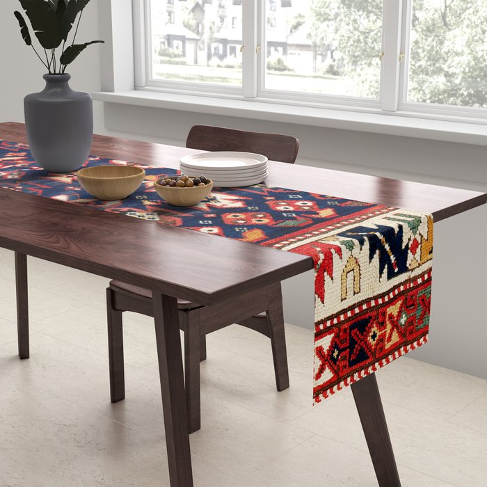 Genje Central Caucasus Rug Print Table Runner Gallery Image 2