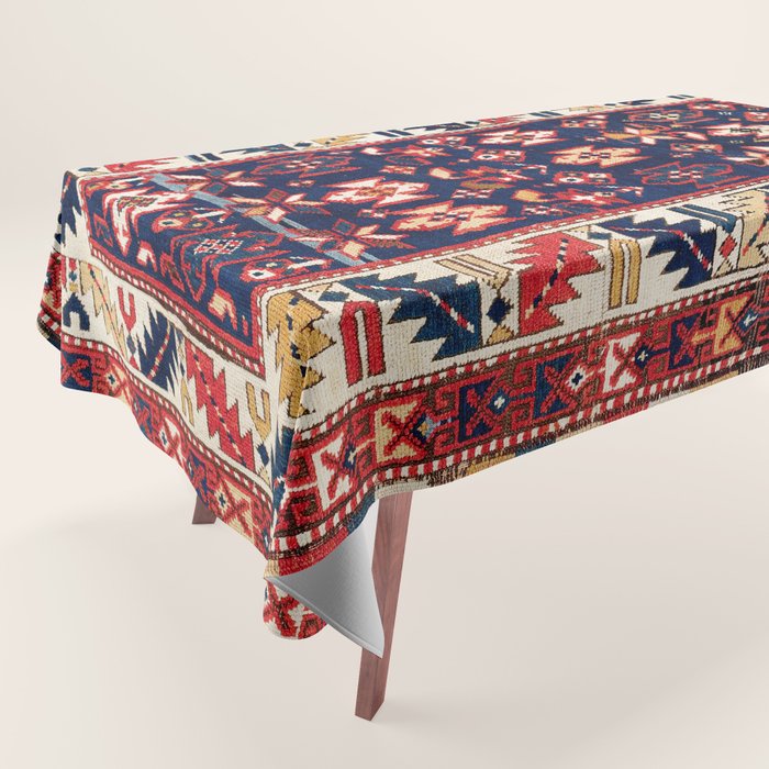 Genje Central Caucasus Rug Print Tablecloth Gallery Image 1