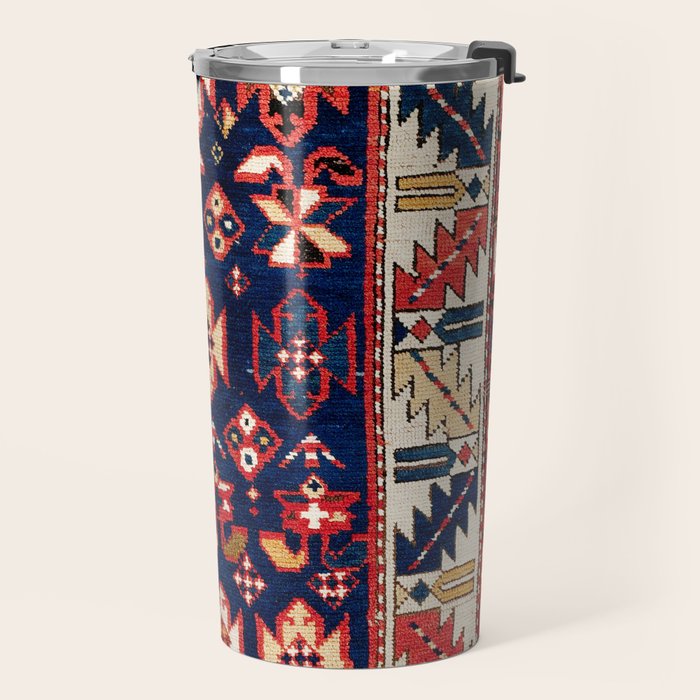 Genje Central Caucasus Rug Print Travel Mug Gallery Image 2