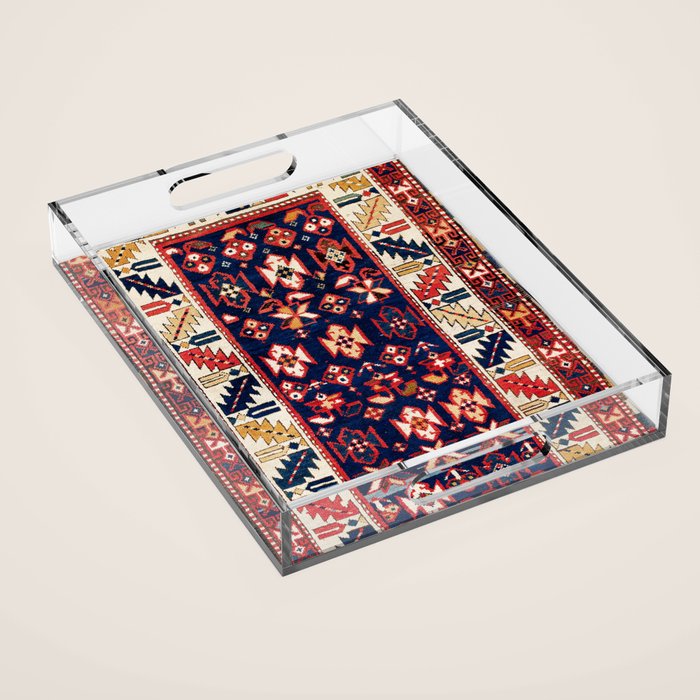 Genje Central Caucasus Rug Print Acrylic Tray Gallery Image 1