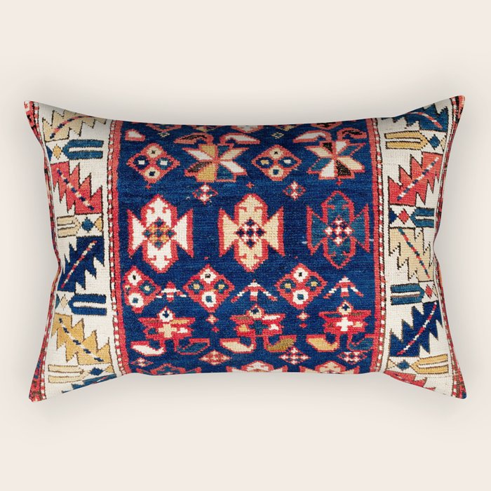 Genje Central Caucasus Rug Print Rectangular Pillow Gallery Image 1
